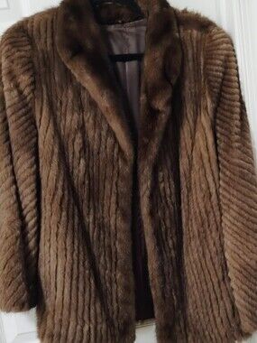 Saga Furs Rich Brown Mink Coat